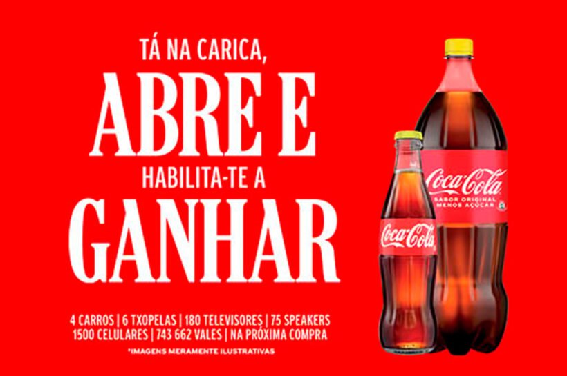 “TÁ NA CARICA” PROMOÇÃO DA COCA-COLA QUE PREMEIA CONSUMIDORES
